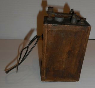 Vintage Antique Ford Model T Ignition Coil Wooden Buzz Box Note:
