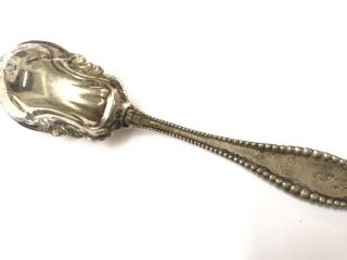 ANTIQUE ORNATE Sterling SILVER R Harris & Co Engraved ELEANOR 1912 SPOON 3