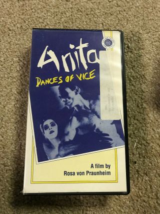 Anita Dances Of Vice Vhs Oop Rare Big Box Slip