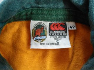 VINTAGE RARE AUSTRALIA WALLABIES CANTERBURY RUGBY JERSEY SHIRT MED 3