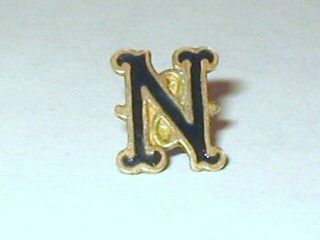 Antique 10k Solid Gold Monogram Initial Letter " N " 9 X 7mm Ring Replacement