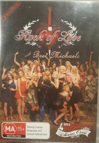 Rock Of Love With Bret Michaels Series One Rare Dvd Tv Show Season 1 Uncensored