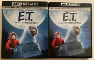 E.  T.  The Extra Terrestrial 4k Ultra Hd Blu Ray 2 Disc Set,  Rare Oop Slipcover