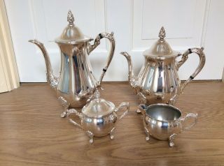 Viners Elegant Silver Plated Four Piece Tea / Coffee Set