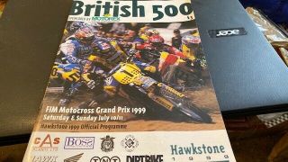 British Moto Cross Grand Prix 1999 - - - Programme - - 10/11 July 1999 - - Rare