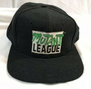 Rare Mutant League Football Sega Genesis Ea Sports Promo Snapback Hat Cap Black