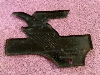 RARE Vintage Republic Safety Club Metal License Plate Topper Tag 3