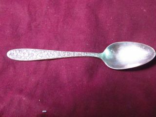 Silverplate National Silver Co.  Narcissus Teaspoon 6 " With Reverse Design