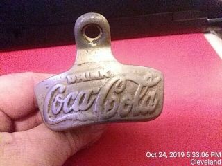 Antique Coca Cola Bottle Opener Starr X No.  10 Brown Co