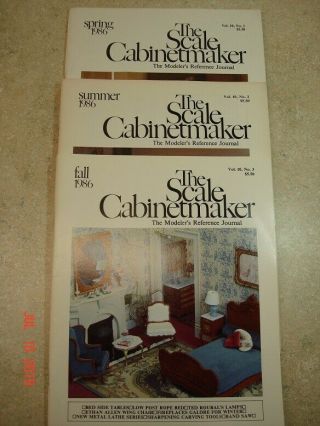 The Scale Cabinetmaker,  Vol.  10,  1986 Spring,  Summer And Fall Issues