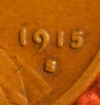 RARE 1915 - S U.  S.  COIN OLD LINCOLN HEAD LIBERTY 1 ONE CENT US ANTIQUE PENNY 3