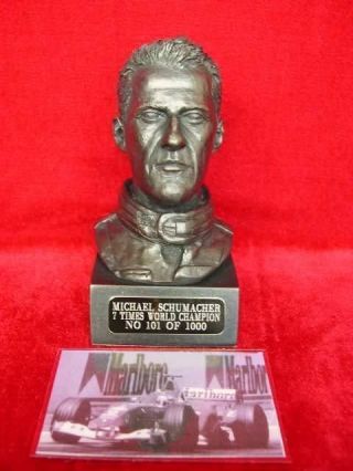Michael Schumacher Bust Model Sculpture Limited Edition Legends Forever Rare