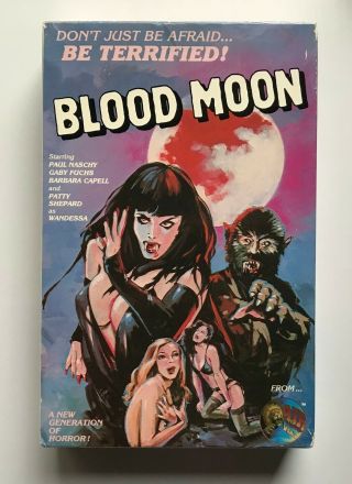 Blood Moon Vhs Air Video Big Box 1971 Paul Naschy Werewolf Creature Horror Rare