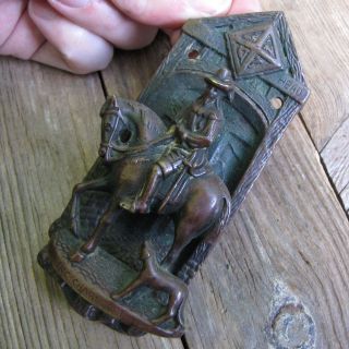 Antique Rare Bronze King Charles I Door Knocker