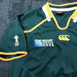 World Cup 2011 South Africa Rugby Union Player Shirt Medium M Springboks Rare 2