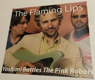 The Flaming Lips Yoshimi Vs.  The Pink Robots Cd Oz Advance Promo Battles Rare