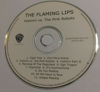 THE FLAMING LIPS Yoshimi Vs.  The Pink Robots CD oz advance promo Battles RARE 2