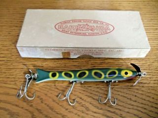 Vintage Barracuda Brand " 60 Torpecuda " Fishing Lure With Box 0929 - 8