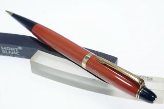 Rare Montblanc 12 K - Coral Red Celluloid - Pencil - 1948/50 C.  - Leads 1,  18 Mm.