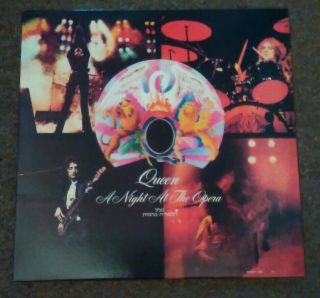 Queen - A Night At The Opera - Rare 12 " Red Vinyl Lp Alt Sleeve Freddie Mercur
