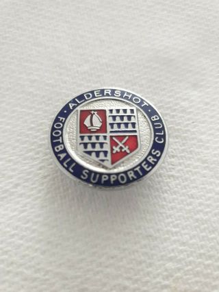Aldershot Football Supporters Club Button / Badge - Rare Vintage