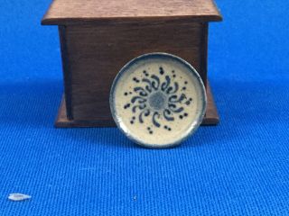 Igma Artisan Jane Graber Miniature Stoneware Vintage (1989) Plate 1:12 Scale