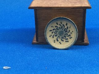 IGMA Artisan Jane Graber Miniature Stoneware Vintage (1989) Plate 1:12 Scale 2