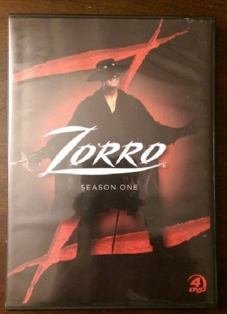 Zorro - The Complete First Season One Dvd Out Of Print Rare 4 - Disc Set Oop