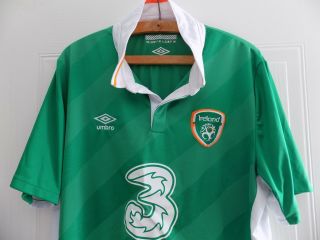 IRELAND UMBRO XL VERY RARE HOME Football Soccer Shirt Jersey Retro Camiseta 2012 2