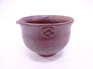 Japanese Antique Ceramics / Katakuchi (sake Cup With Spout) / Bizen Ware /