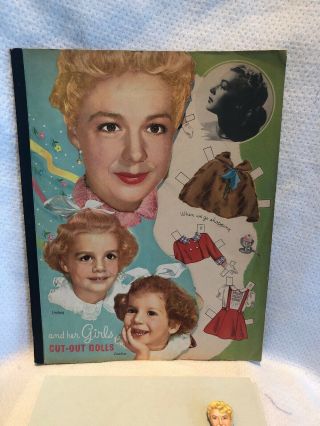 Vintage 1951 Betty Hutton And Her Girls Cut Out Paper Dolls