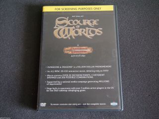 Scourge Of Worlds A Dungeons & Dragons Adventure Pre Screen Rare Vhtf Not Full