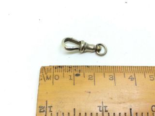 Great Antique Victorian Albert Pocket Watch Chain Dog Clip Clasp Fob Pendant