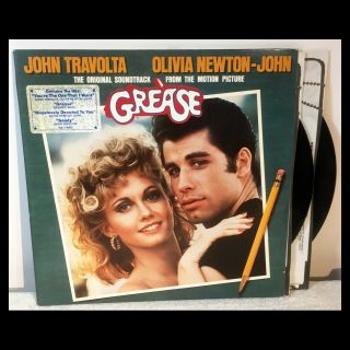 Grease Film Soundtrack 2 - Lp Rare White Label Promo Wlp Olivia Newton John 1978