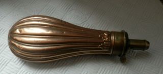 Antique - - James Dixon & Sons Sheffield - Brass & Copper Shot // Powder Flask