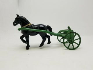 Vintage / Antique Hubley? Cast Iron Horse Drawn Toy Parts Missing See Pictures