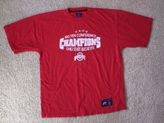 2006 Ohio State Buckeyes Conference Champions Big 10 Rare Vtg Large L Red Shirt