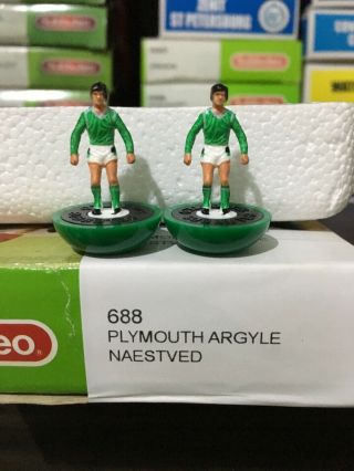 Subbuteo Lw Team - Plymouth Naestved Ref 688.  Players Perfect Very Rare