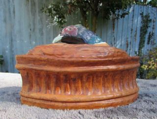 Antique French Pillivuyt Game Tureen/ Dish - Mallard Head In Pate En Croute Form