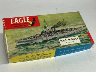 Eagle 1/1200 Sinking Of The Bismarck Hms Norfolk,  Rare Kit,  Eaglewall.
