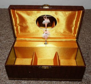 Vintage Wind Up Music Box - Made In Japan - Ballerina - Plays 