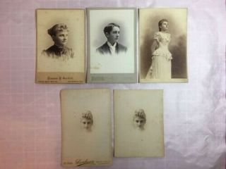 Extremely Rare Cabinet Card Of Charles Gibbs Adams And Sister (pre - 1900)