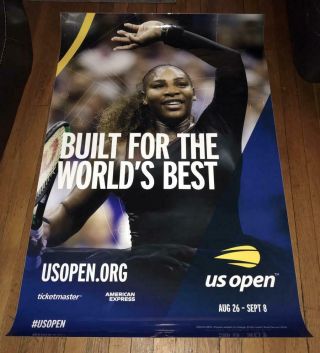 2019 Us Open Subway Poster Serena Williams Rare