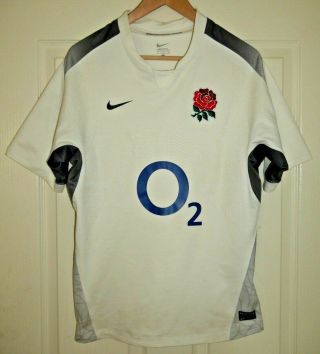 England Player Issue Home Rugby Shirt Mens Large 2010 - 11 Rare Nike F104