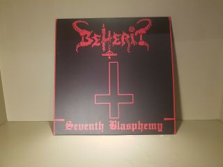 Beherit Seventh Blasphemy Demo Red Lp 2017 Brazil Rare And W/poster