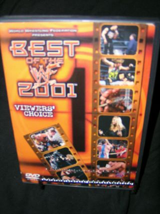 Best of the WWF 2001 DVD Viewer ' s Choice WWE Wrestling OOP RARE AUSTIN ROCK WCW 2