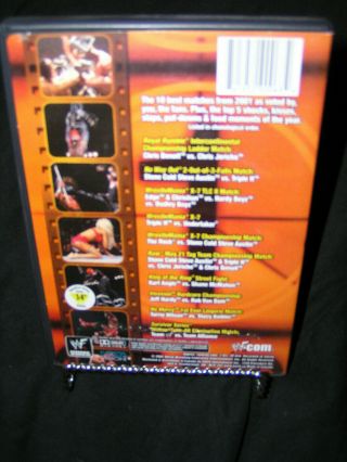 Best of the WWF 2001 DVD Viewer ' s Choice WWE Wrestling OOP RARE AUSTIN ROCK WCW 3