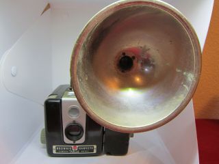 Antique Kodak Brownie Hawkeye Flash Model Camera w/flash attachment 2
