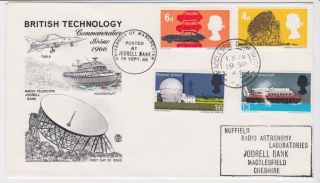 Gb Stamps Rare First Day Cover 1966 Technology Jodrell Bank Special