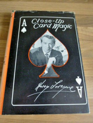 Rare Magic Book - Close - Up Card Magic By Harry Lorayne - 1962
